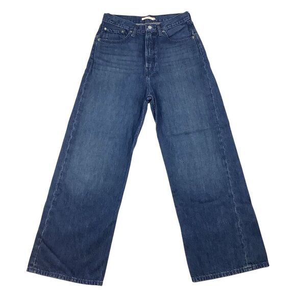 Levi Levis Levi's High Loose Denim Jeans Women's 30 30X27.5 Blue Wide Leg 90s - Picture 1 of 16